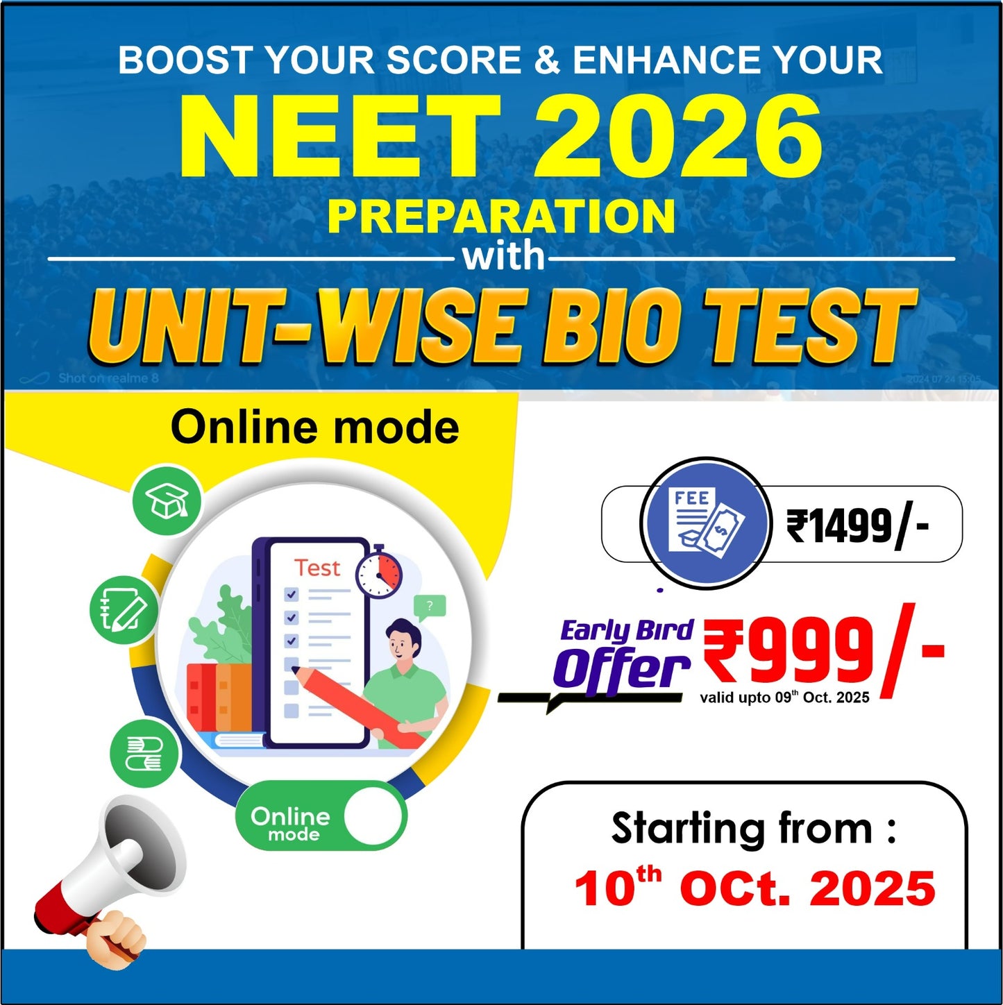 ALL INDIA UNIT WISE TEST SERIES ONLINE MODE 2025-26